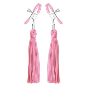 Tickle Me Pink Nipple Clamp Tassels