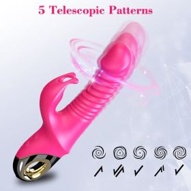 3 In 1 Clitoral Sucking Rabbit G Spot Vibrator Anal Triple Curve 12 Function Waterproof Dildo Vibrator For Her