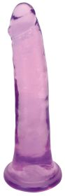 8 Inch Slim Stick Grape Ice Dildo (Color: Purple)