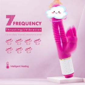 U-shaped Vibe Toy Rose Toy Sucking Toyz for Women Pleasures; Licking & Suction Toy with 10 Magic Modes & Full Waterproof & Rechargeable (Color: Red)